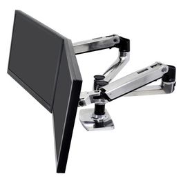 Lx Side By Side Dual Arm Polished Aluminium