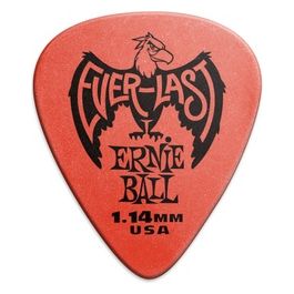 1.14mm Rosso Everlast Plettri 12 per Confezione