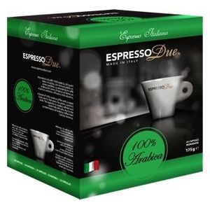 EspressoDue Capsule Caffe' 100% Arabica Confezione 25 Pezzi