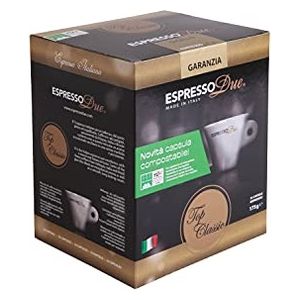 EspressoDue Capsule Caffe' Top Classic Compostabile Confezione 25 Pezzi