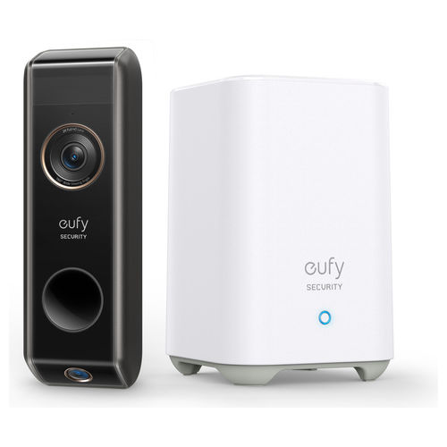 Eufy E8213 Security Video Doorbell 2 Pro con Homebase, doppio rilevamento del movimento, rilevamento dei pacchetti, 2K HD, riconoscimento famiglia,