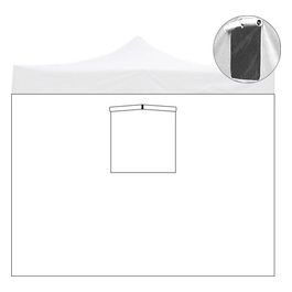 Telo 2X2Mt Bianco Impermeabile Con Finestra Ricambio Per Gazebo 