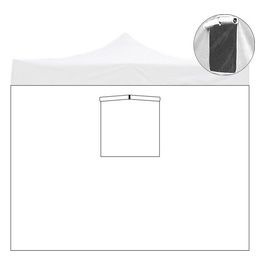 Telo 3X2Mt Bianco Impermeabile Con Finestra Per Gazebo Richiudibile