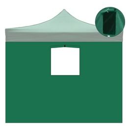 Telo 3X2Mt Verde Impermeabile Con Finestra Per Gazebo Richiudibile