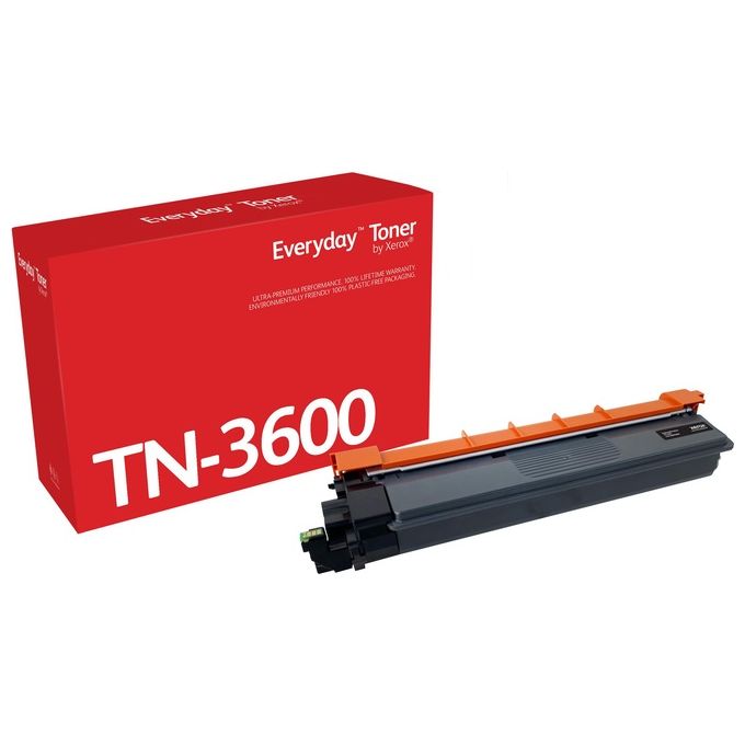 Xerox 006R04866 Everyday Toner Compatibile con Brother TN3600 Resa 3000 Pagine Tecnologia Laser colore Nero