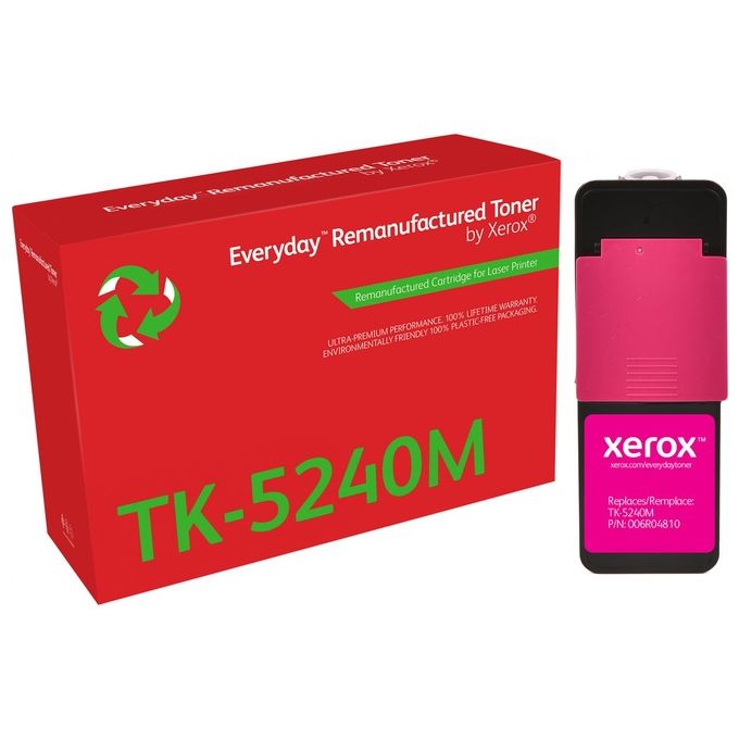 immagine di Everyday rigenerato toner rigenerato everyday™ di xerox magenta compatibile con kyocera tk-5240m, capacità standard