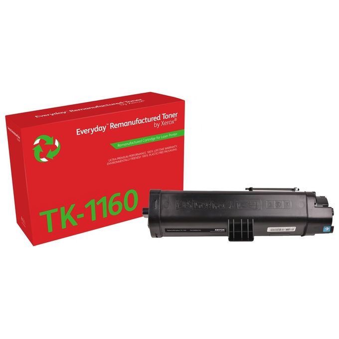 Xerox 006R04795 Toner Rigenerato Everyday Nero Compatibile con Kyocera TK-1160 Resa 7200 Pagine Tipo Standard colore Nero