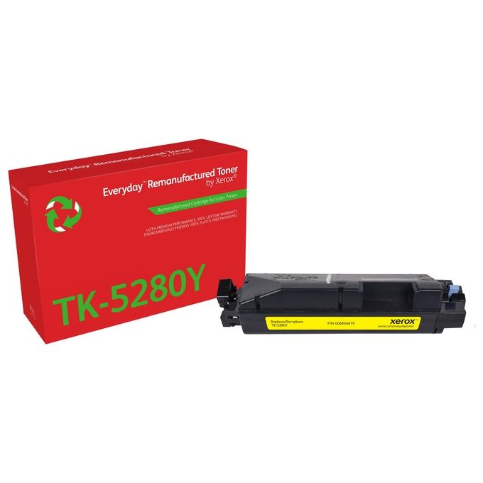 immagine di Everyday rigenerato toner rigenerato everyday™ di xerox giallo compatibile con kyocera tk-5280y, capacità standard