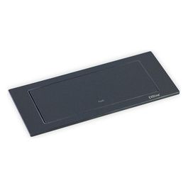 EVO LINE Blocco Prese Elettriche Backflip 2schuko1usb Black