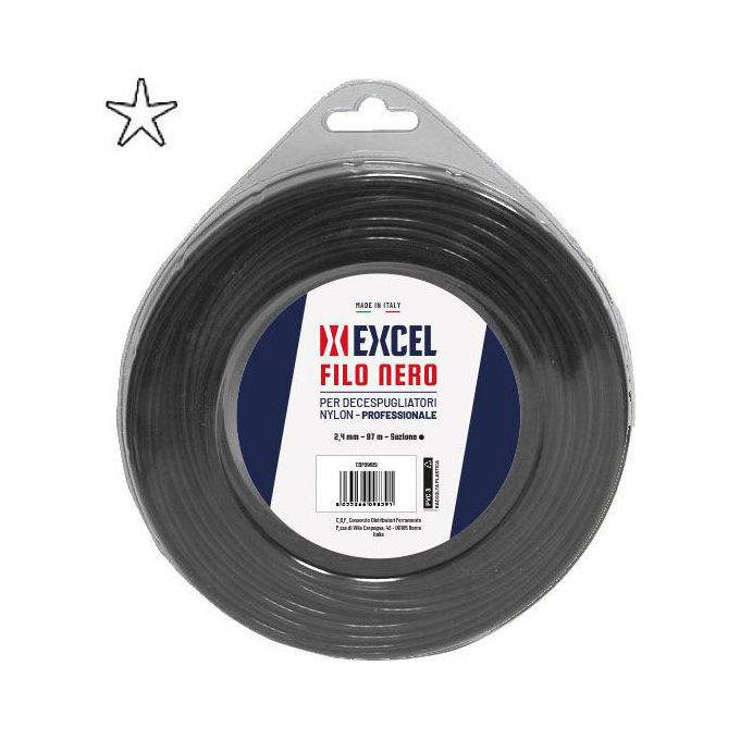 Excel 09846 Filo Nylon Pentagono 4.4mm 30mt
