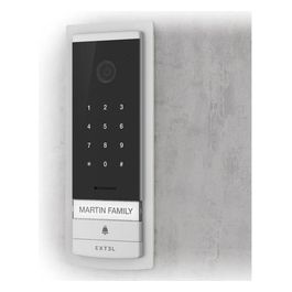 Code Connect Videocitofono cablato con schermo in vetro da 7'' collegato al tuo smartphone con tastiera a codice integrato 