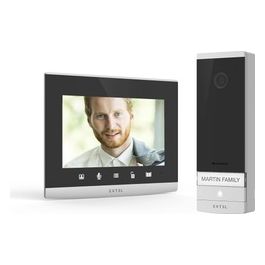 Connect 2 Videocitofono Wi-fi Intelligente, Monofamiliare, Monitor Touch Screen da 7'', Fotocamera e App per Smartphone, Installazione 2 Fili, Visione Notturna