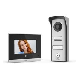 Videocitofono - Display da 4 pollici, visione notturna a LED a infrarossi, Funzione Polarity Project, compatibile con tutti i supporti di posa