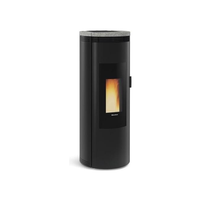 Extraflame AMIKA Stufa a Pellet Libera Installazione 8kW Nero e Grigio