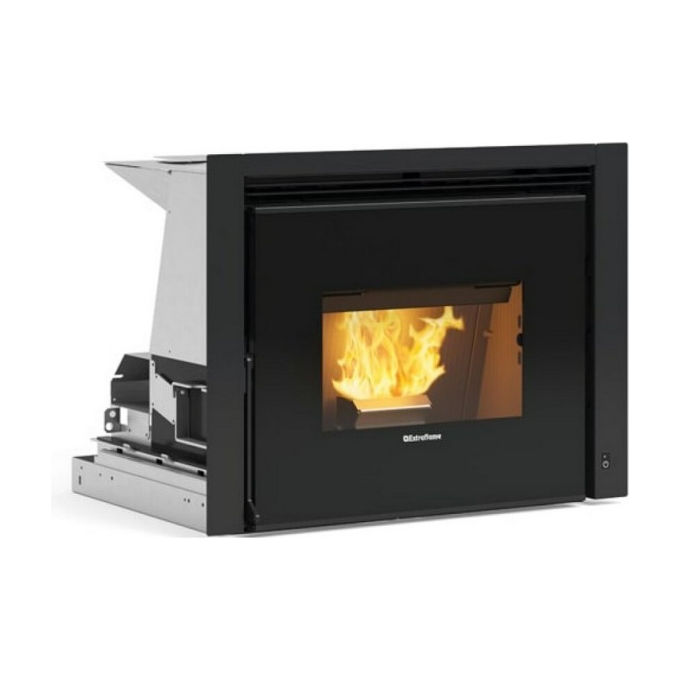 Extraflame Inserto a Pellet Canalizzato Comfort P70 Plus 5.0 Aria Calda Finitura Crystal