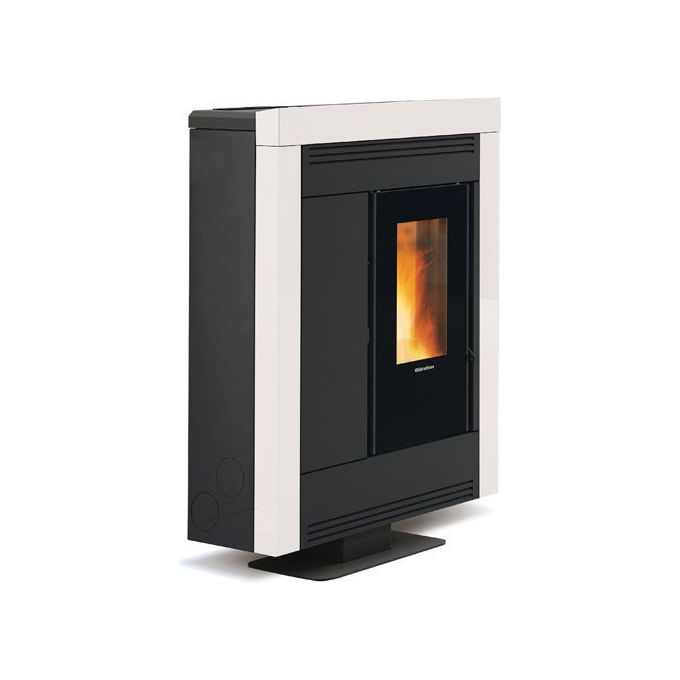 Extraflame Nordica Stufa a Pellet Canalizzata Souvenir Plus Steel 5.0 10 kW Bordeaux
