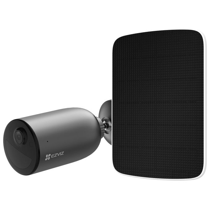 Ezviz EB3 Telecamera IP Esterna Wireless 3MP Visione Notturna IP65 Batteria Nero