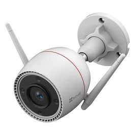 EZVIZ H3C Telecamera da esterno 4mm, risoluzione 2k, Wi-Fi, Active Defense con luce e sirena, audio bidirezionale e rilevamento figura umana basato su IA. Visione notturna a colori. Protezione IP67