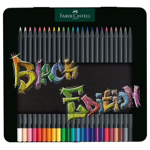 Faber Castell 24 Matite Colorate Blackedition
