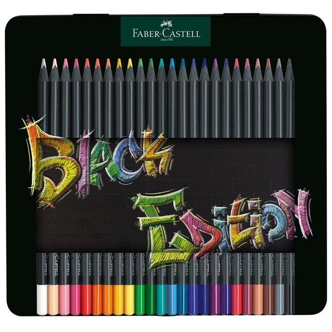 Faber Castell 24 Matite Colorate Blackedition