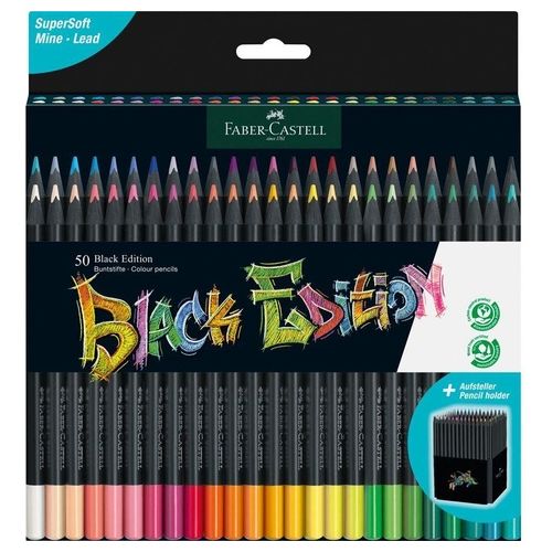 Faber Castell 50 Matite Colorate Blackedition