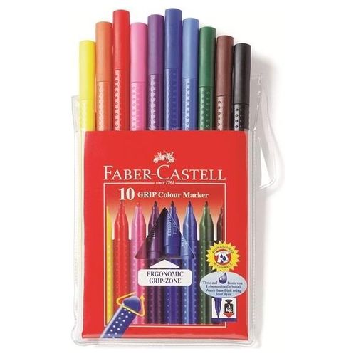 Faber Castell Cf10 Pennarelli Grip Colour Marker
