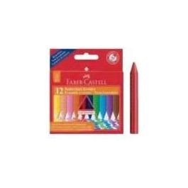 Faber Castell Cf12 Pastelli Cera Grip Cancellab