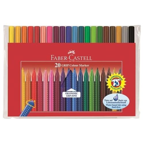 Faber Castell Cf20 Pennarelli Grip Colour Marker