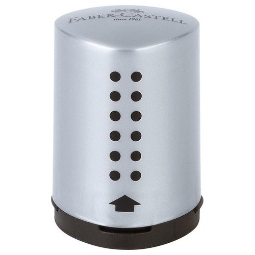 Faber Castell Confezione 10 Temperamatite Grip Mini Silver
