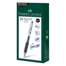 Confezione 10 Penne Fast Gel Nero