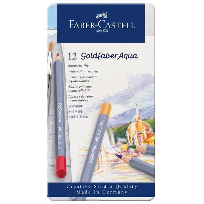 Faber Castell Confezione 12 Matite Aqua Colori Assortiti