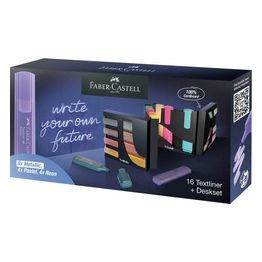 Faber Castell Confezione 16 Evidenziatore Assortiti Set Scrivania