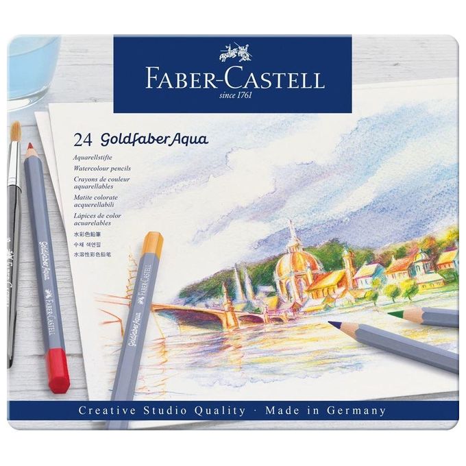 Faber Castell Confezione 24 Matite Aqua Colori Assortiti