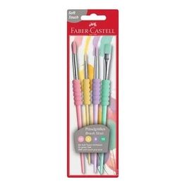 Confezione 4 Pennelli Soft Pastello
