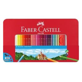 Faber Castell Confezione 60 Astuccio Metallo Matite Permanenti