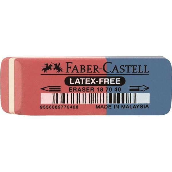 Faber Castell Gomma Rossa-blu