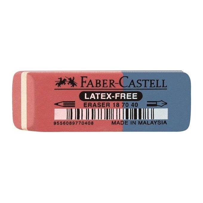 Faber Castell gomma Rossa-blu per Matita ed Inchiostro
