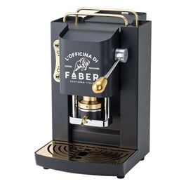 Faber Pro Deluxe Macchina da Caffe' a Cialde 44mm Mat Black Ottone