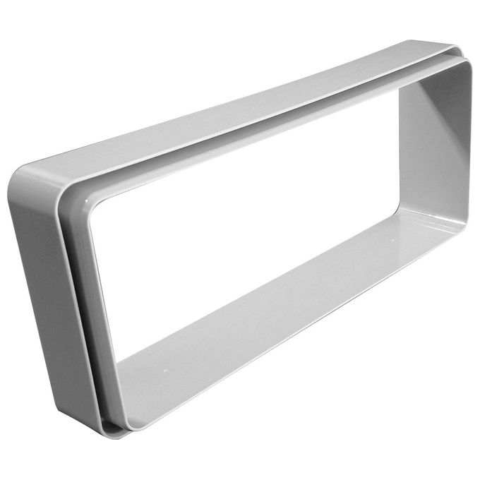 Faber 112.0459.428 Raccordo Rettangolare per Cappa 220x90 mm Accessorio Condotto Aspirazione colore Bianco