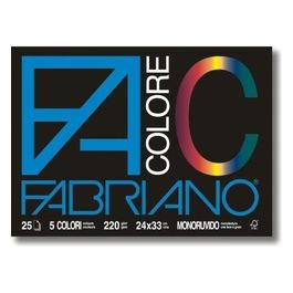 Fabriano Cf5 album colore 5 colori Assortiti 24x33