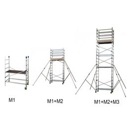 Facal Trabattello Alluminio M1 Alto (Solo Modulo M1)