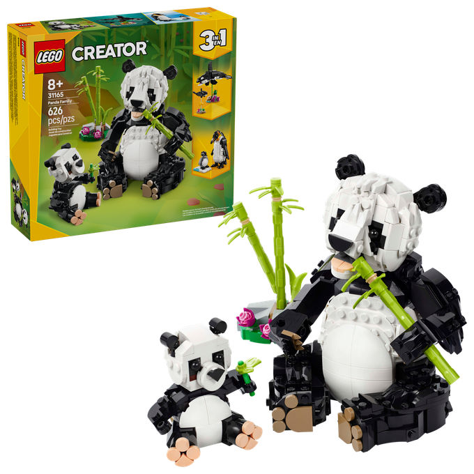 LEGO Creator Animali selvatici: famiglia di panda 31165