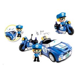 Famosa Playset Action Heroes Moto e Auto Polizia