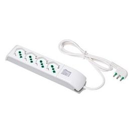 410100 Multipresa 4u 1,5mt  2P+T 16A S17 Bianco