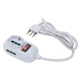 421454 Retail Multipresa 3 Prese con Interruttore Bianco