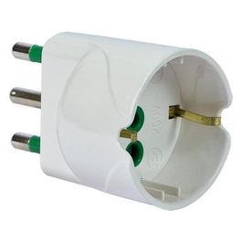 Adattatore Semplice Spina 2p+t 16a S Bianco