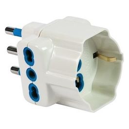 Adattatore Triplo Spina 2p+t 16a S17 Bianco