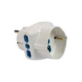 Adattatore Triplo Spina 2p+t 16a  - Bianco