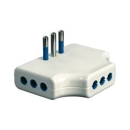 Adattatore 3 Prese Bianco 10A 87250