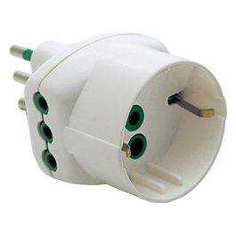 Adattatore Triplo Spina 2p+t 10a S11 Bianco